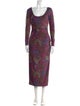 Markarian Printed Long Dress