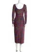 Markarian Printed Long Dress