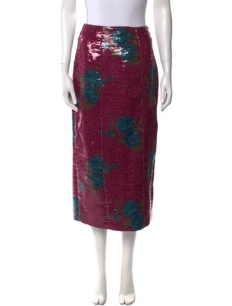 Markarian Printed Midi Length Skirt