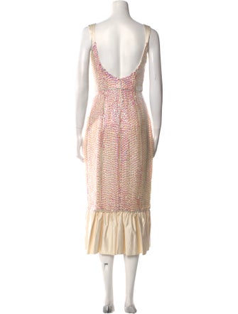 Markarian Square Neckline Long Dress