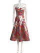 Markarian Floral Print Knee-Length Dress