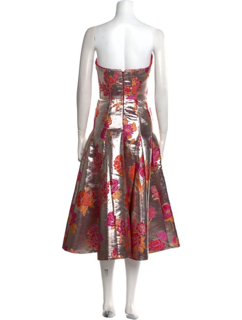 Markarian Floral Print Knee-Length Dress