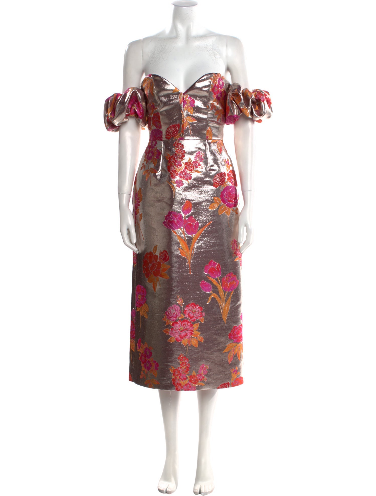 Markarian Floral Print Knee-Length Dress
