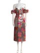 Markarian Floral Print Knee-Length Dress