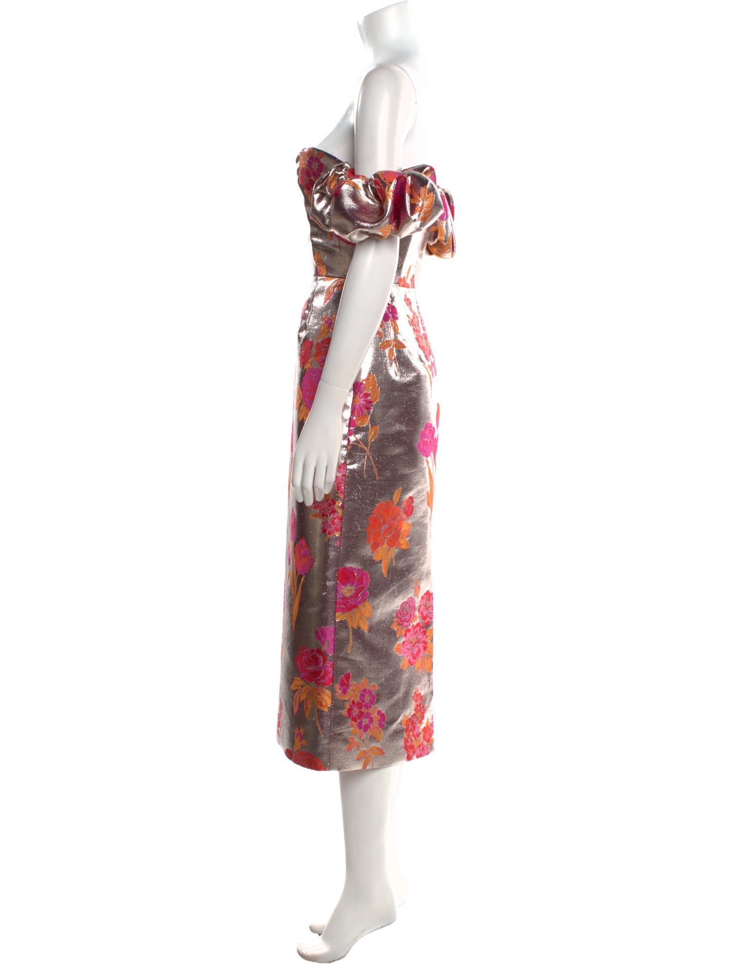 Markarian Floral Print Knee-Length Dress