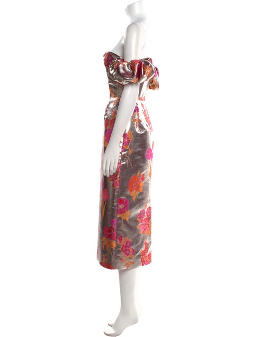 Markarian Floral Print Knee-Length Dress
