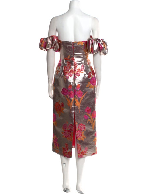 Markarian Floral Print Knee-Length Dress