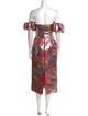 Markarian Floral Print Knee-Length Dress