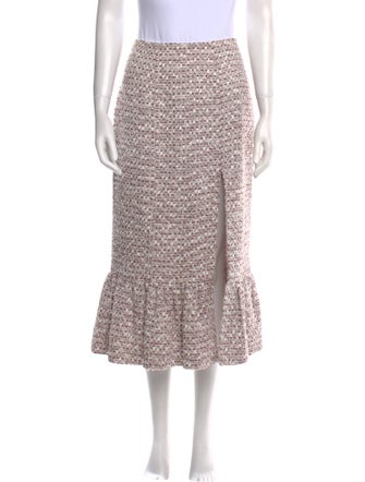 Markarian Tweed Pattern Midi Length Skirt
