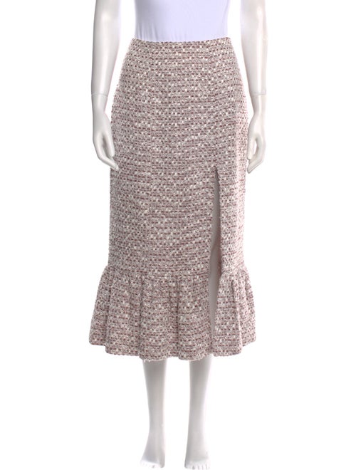 Markarian Tweed Pattern Midi Length Skirt
