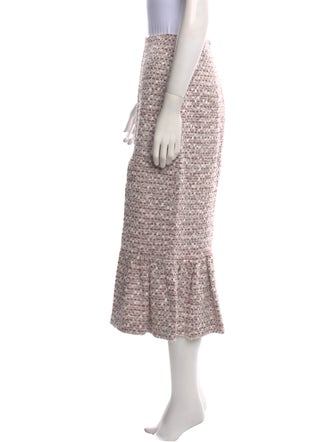 Markarian Tweed Pattern Midi Length Skirt
