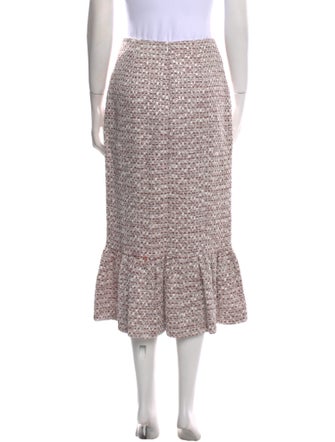 Markarian Tweed Pattern Midi Length Skirt
