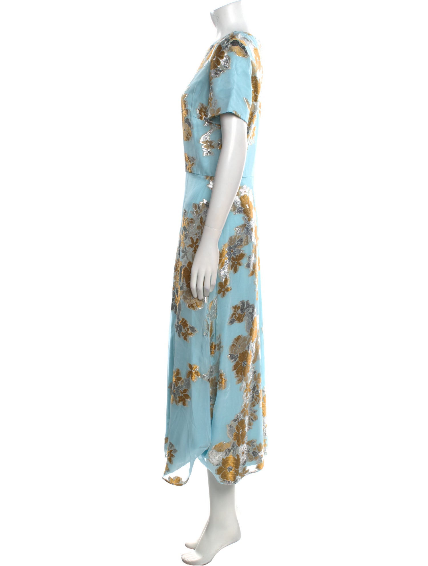 Markarian Floral Print Long Dress w/ Tags