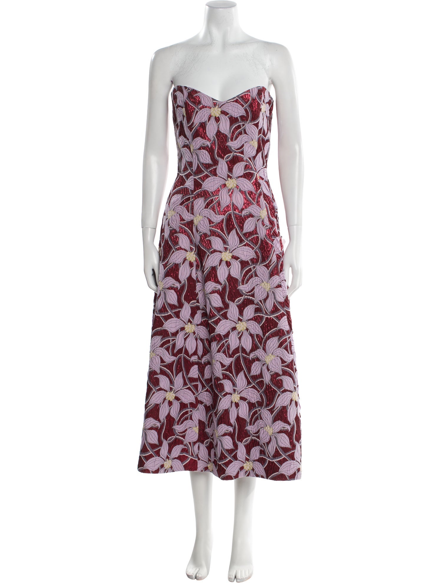 Markarian Floral Print Midi Length Dress