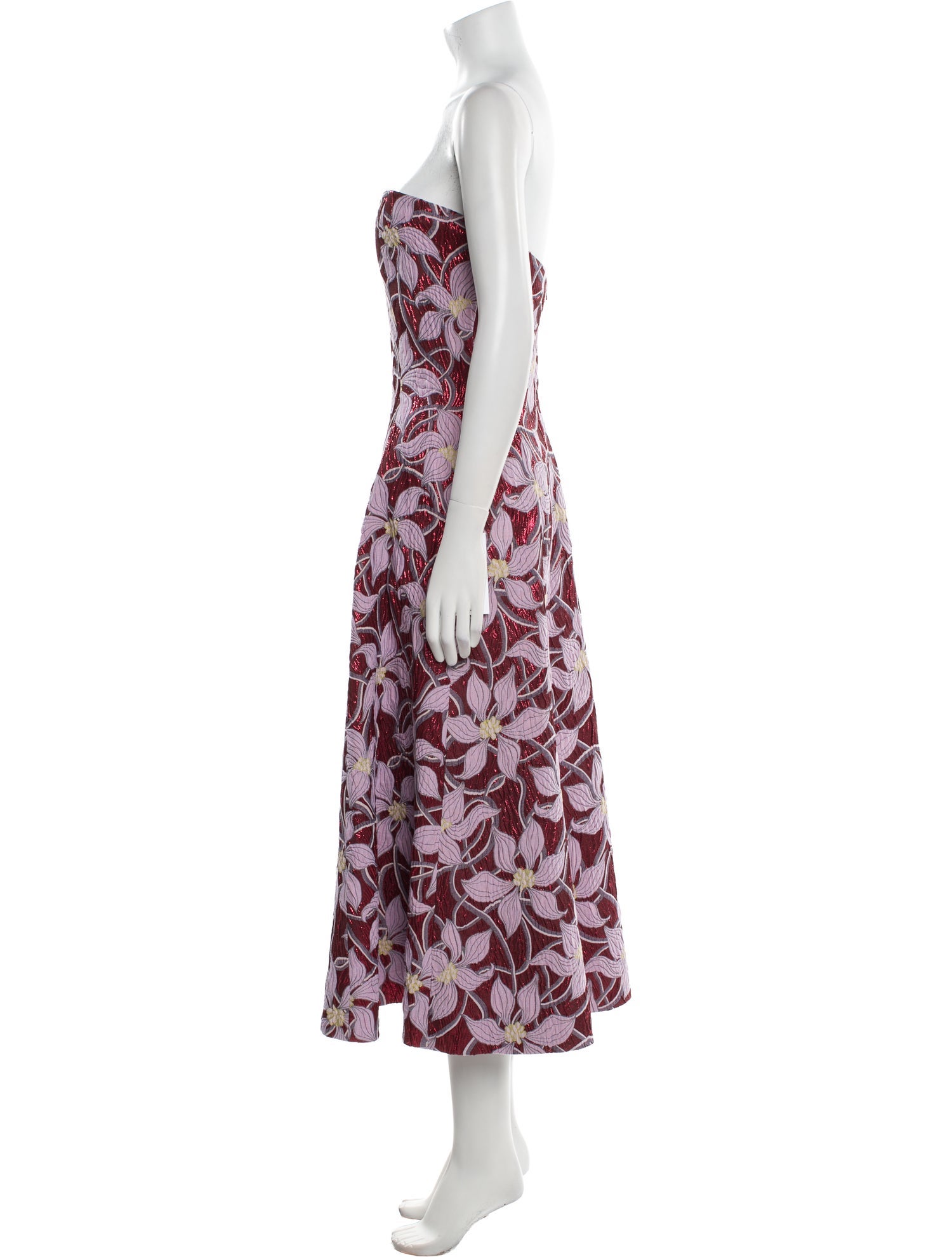Markarian Floral Print Midi Length Dress