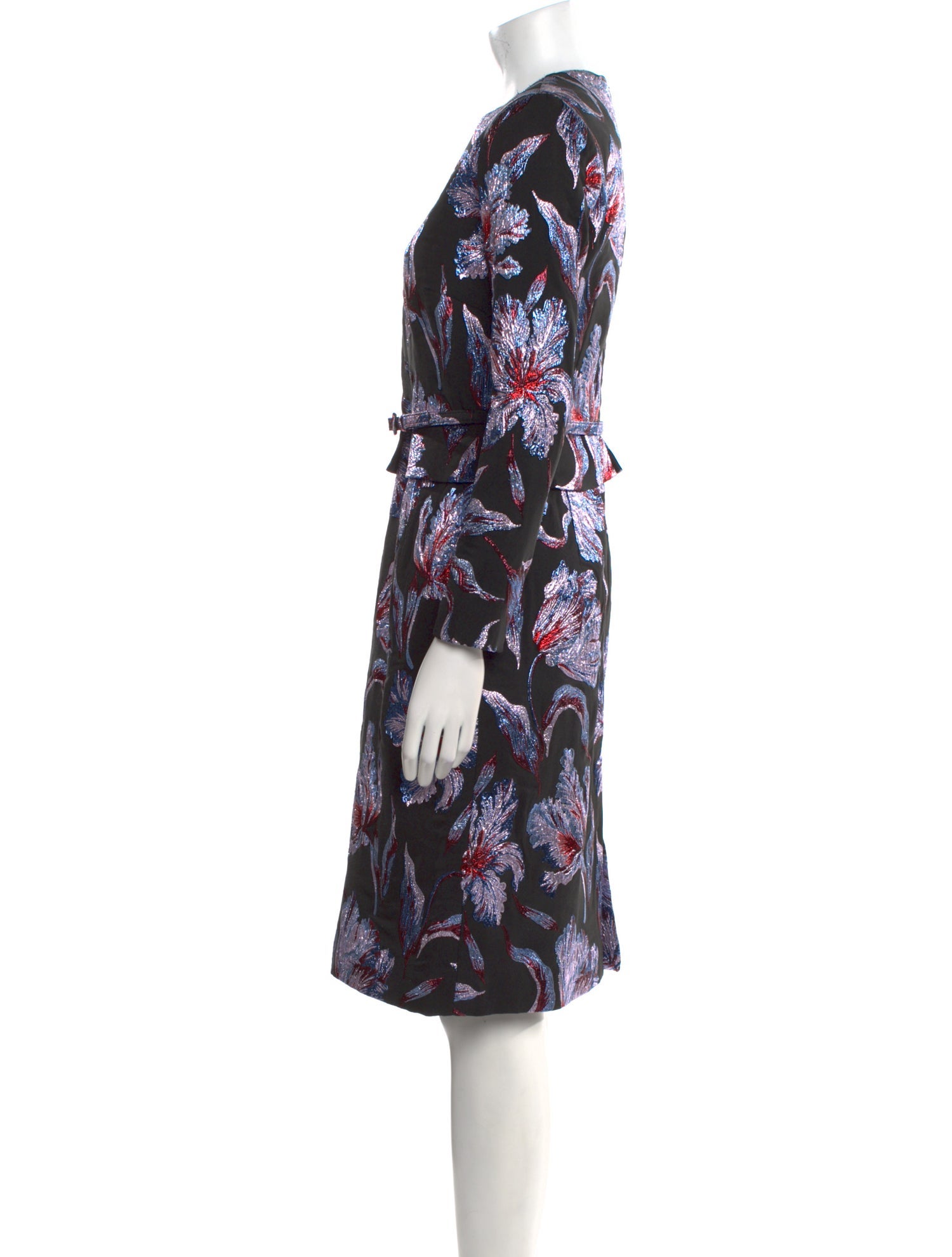 Markarian Floral Print Knee-Length Dress
