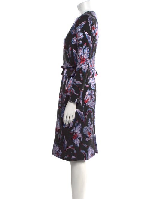 Markarian Floral Print Knee-Length Dress