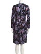 Markarian Floral Print Knee-Length Dress