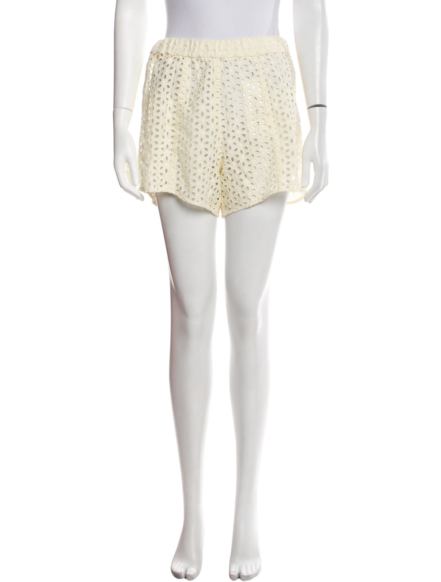 Markarian Lace Pattern Mini Shorts
