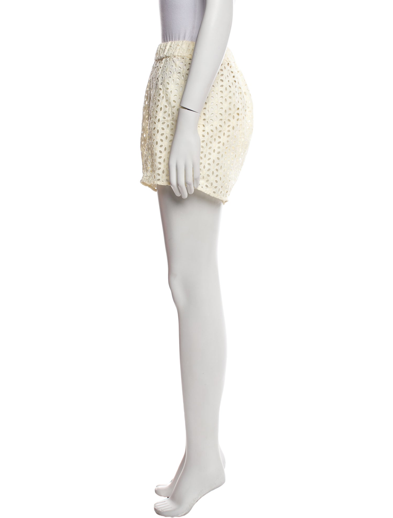 Markarian Lace Pattern Mini Shorts