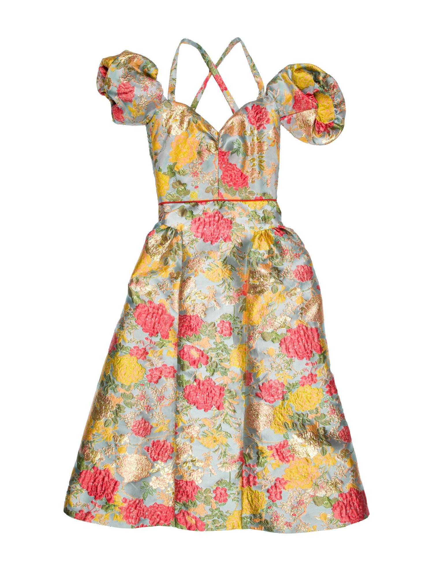 Markarian Printed Midi Length Dress w/ Tags