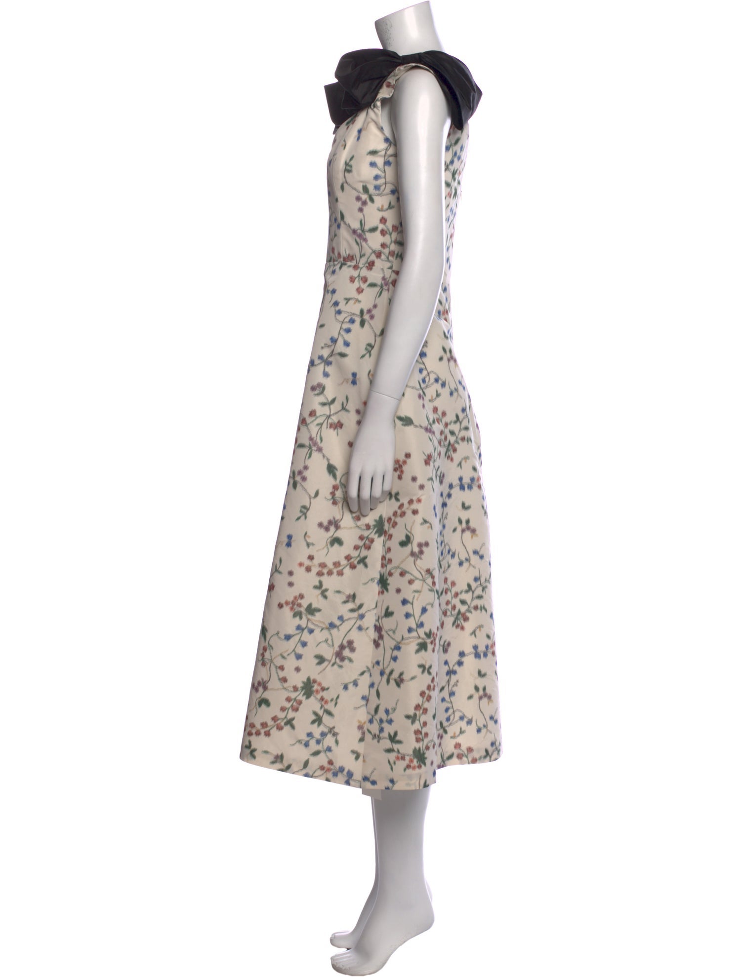 Markarian Floral Print Knee-Length Dress