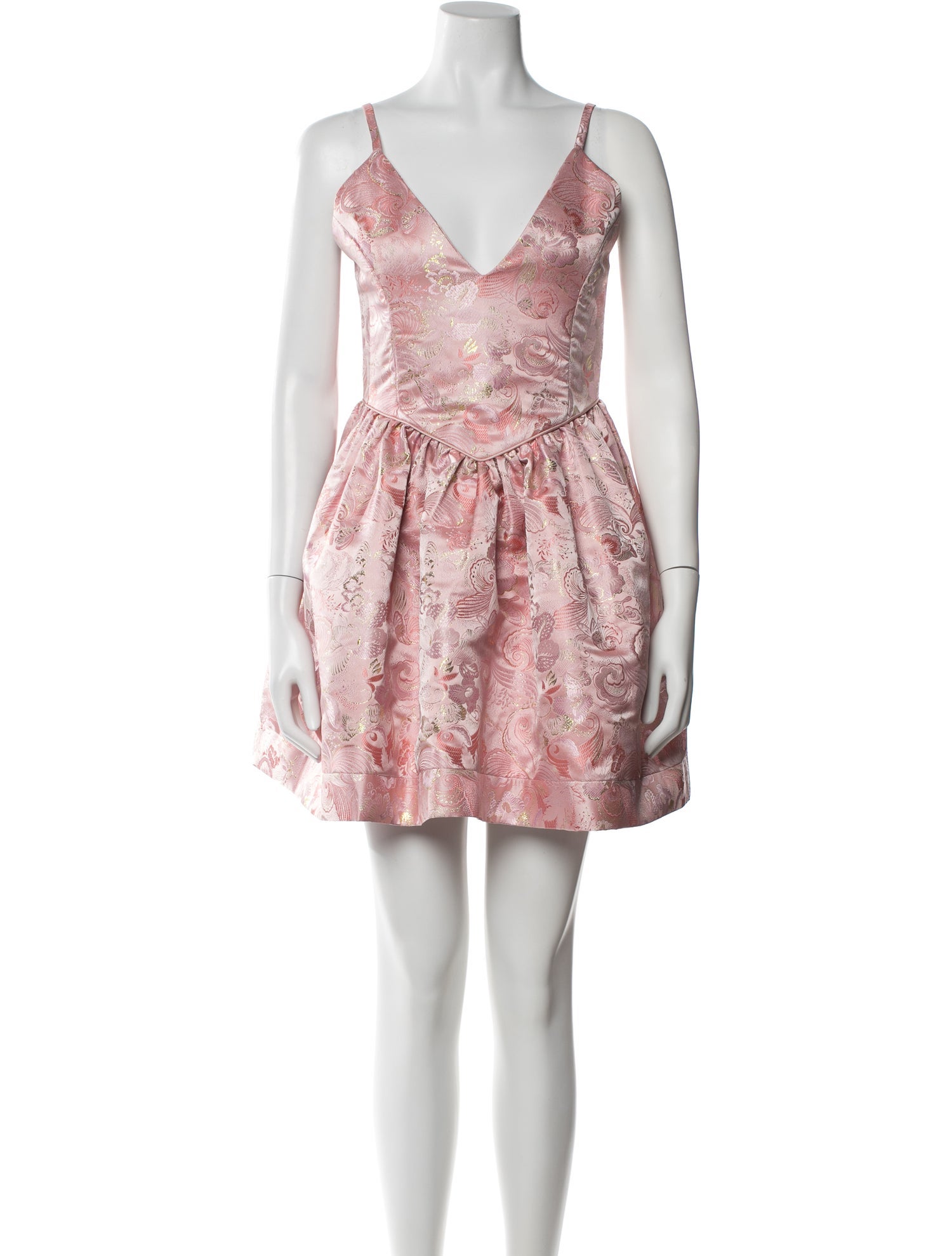 markarian pink dress Amina floral lam corset dress in pink - Markarian