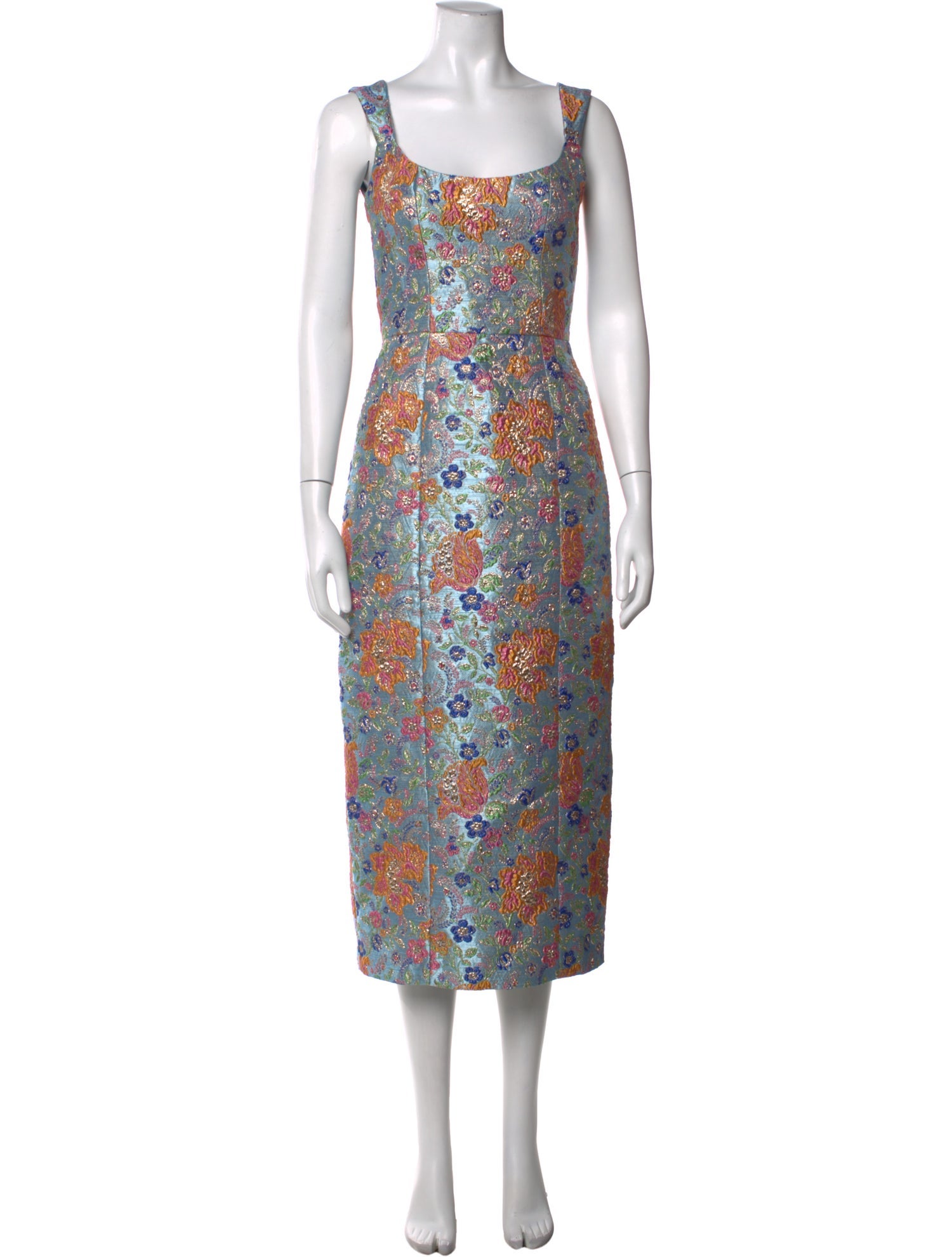 Markarian Floral Print Midi Length Dress