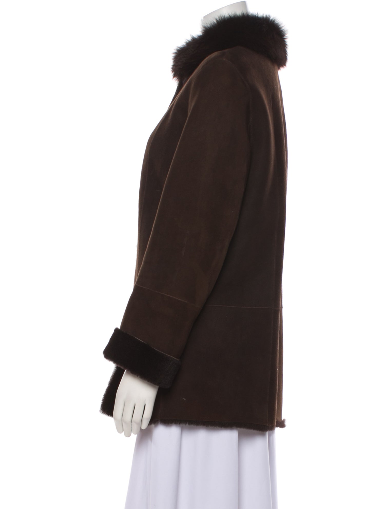 Marco Gianotti Shearling Faux Fur Coat