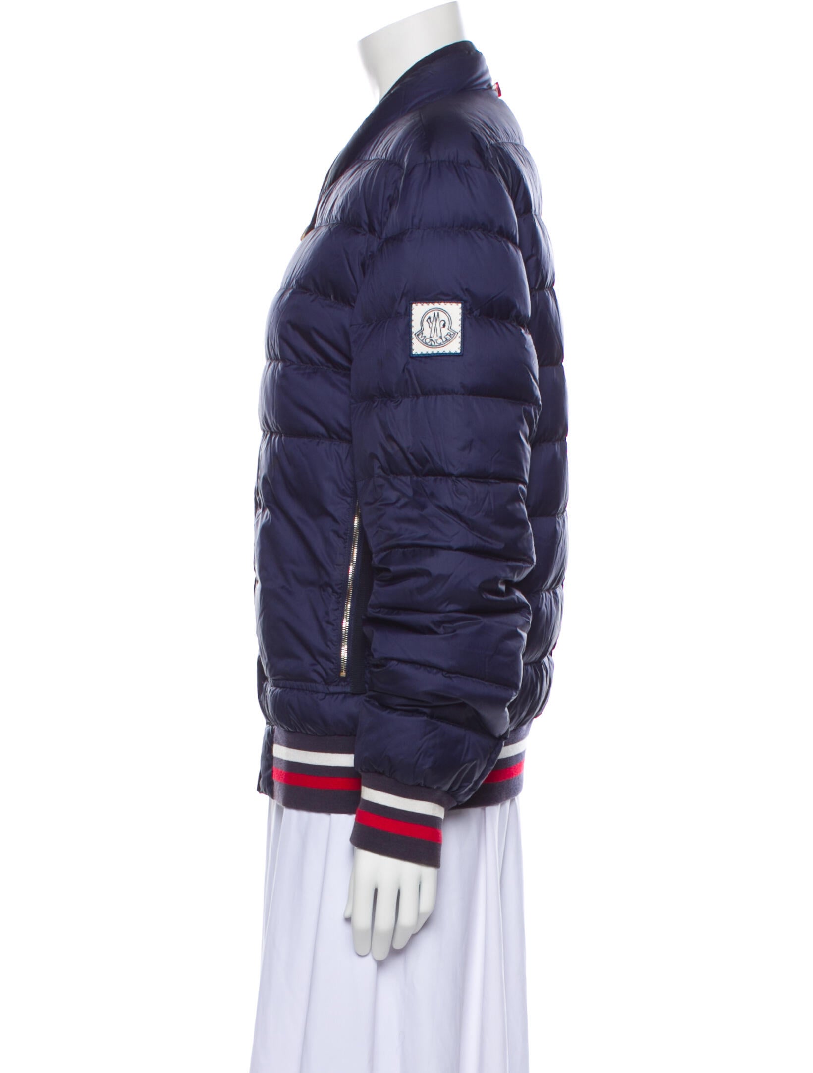 MONCLER GAMME BLEU サイズ2 M Moncler Moncler Gamme Bleu Men's Down Varsity Jacket Navy