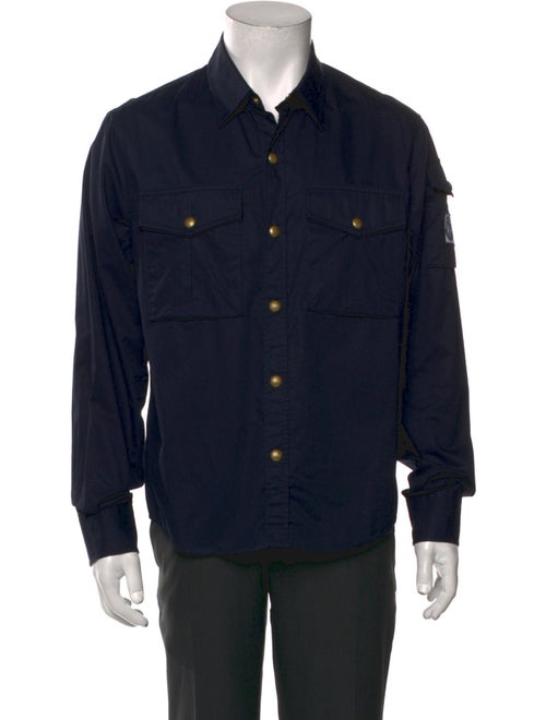 Moncler Gamme Bleu Long Sleeve Denim Shirt