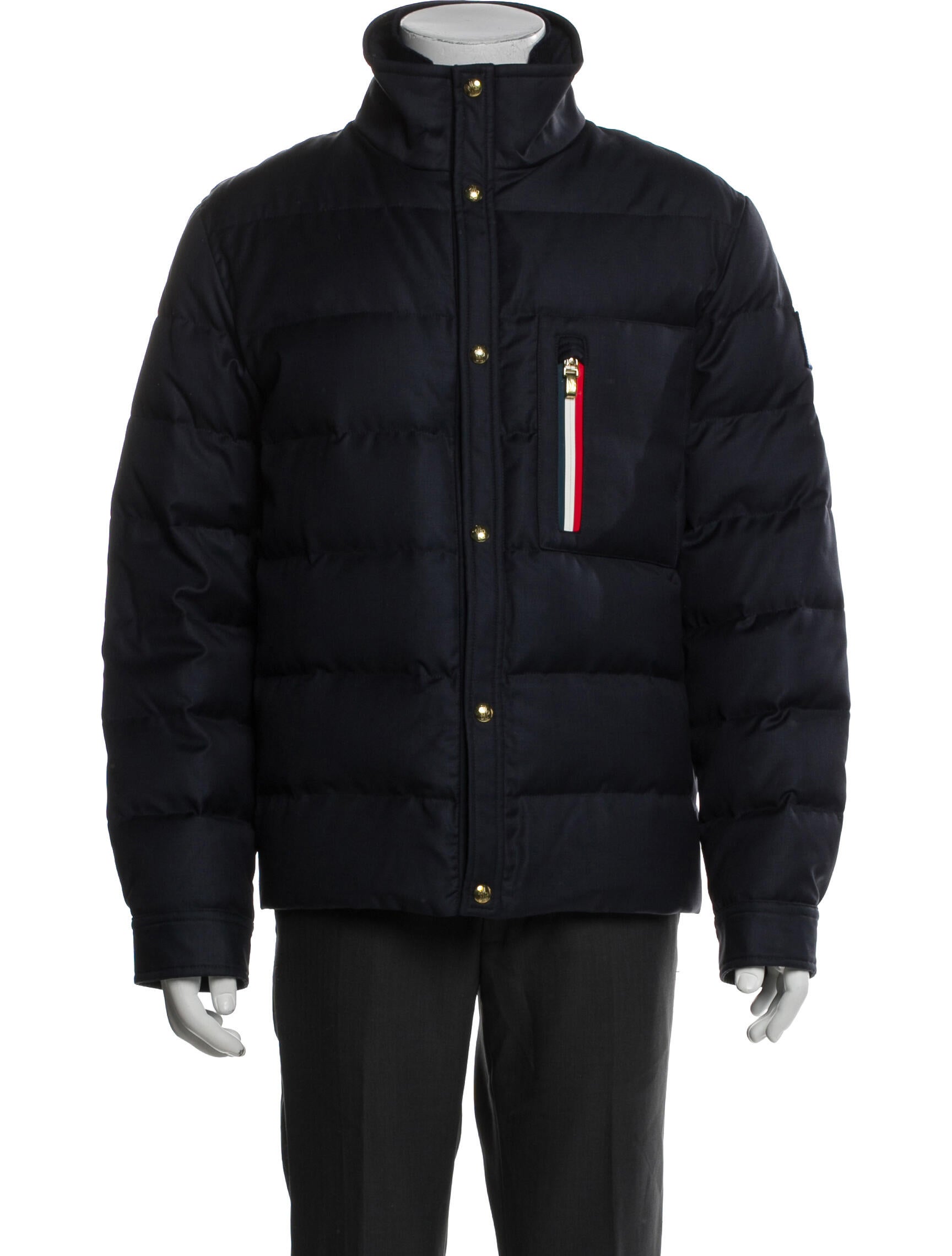 Moncler Gamme Bleu Wool Puffer Coat w/ Tags