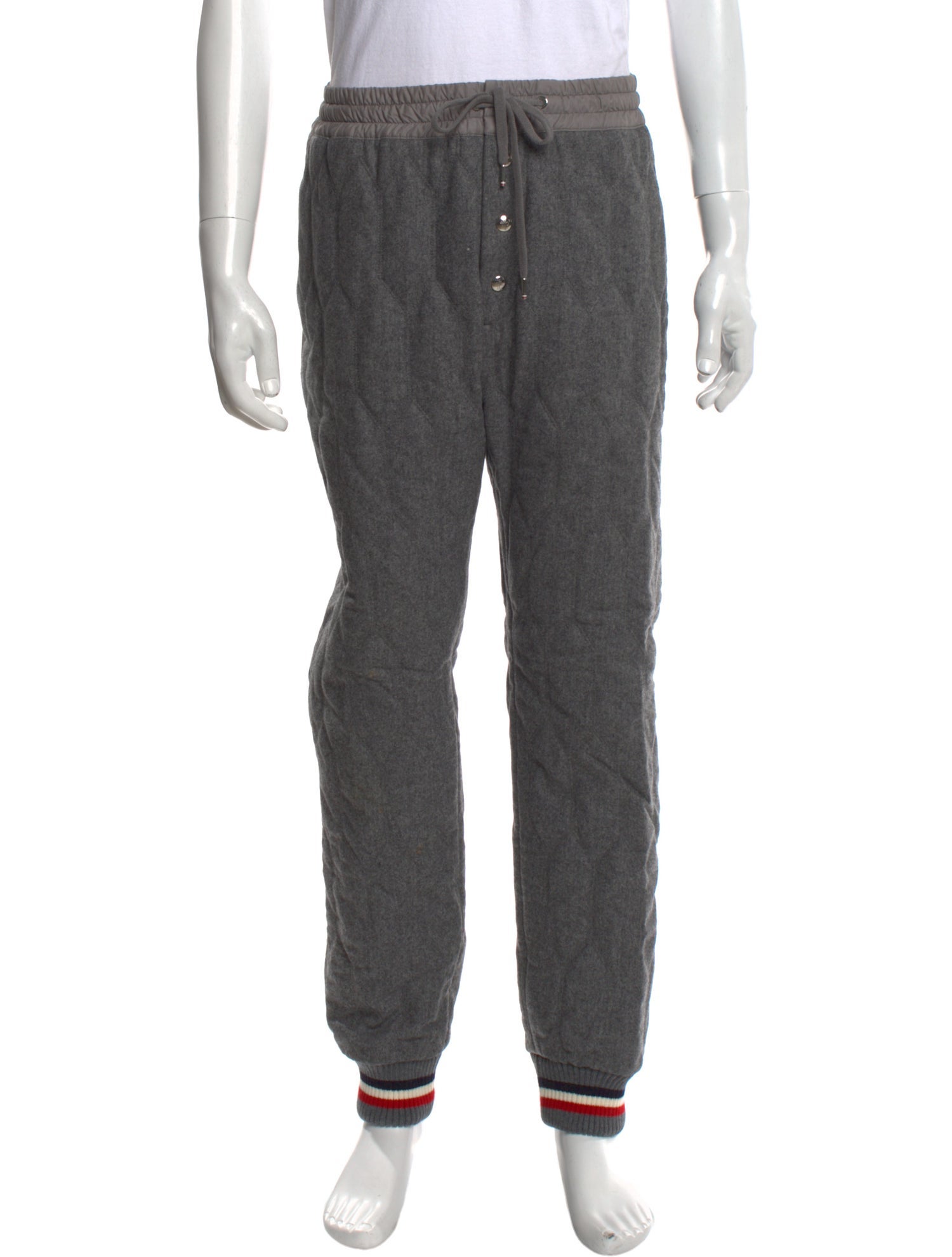 Moncler Gamme Bleu Striped Joggers