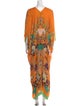 MENG Silk Long Dress