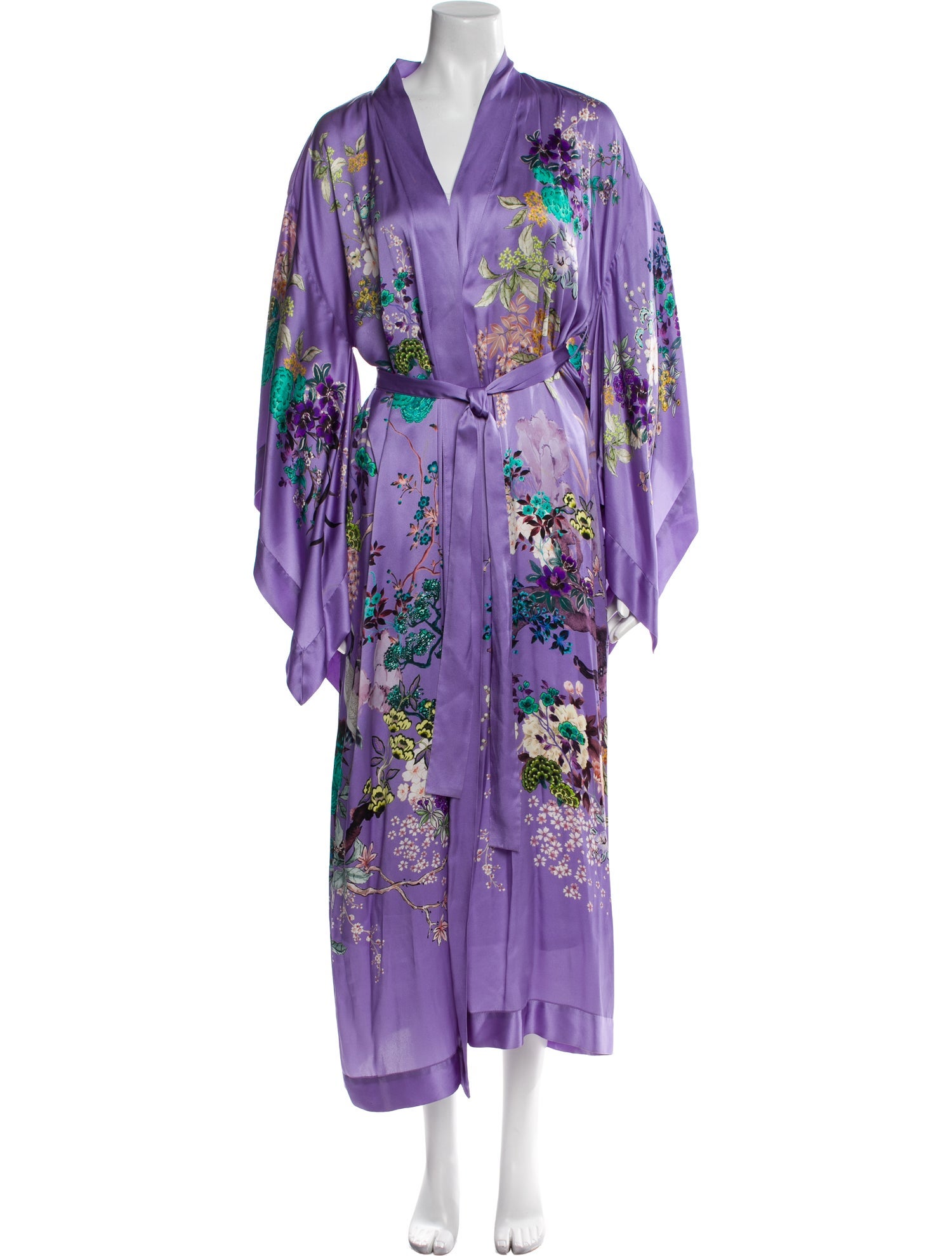 MENG Silk Printed Robe