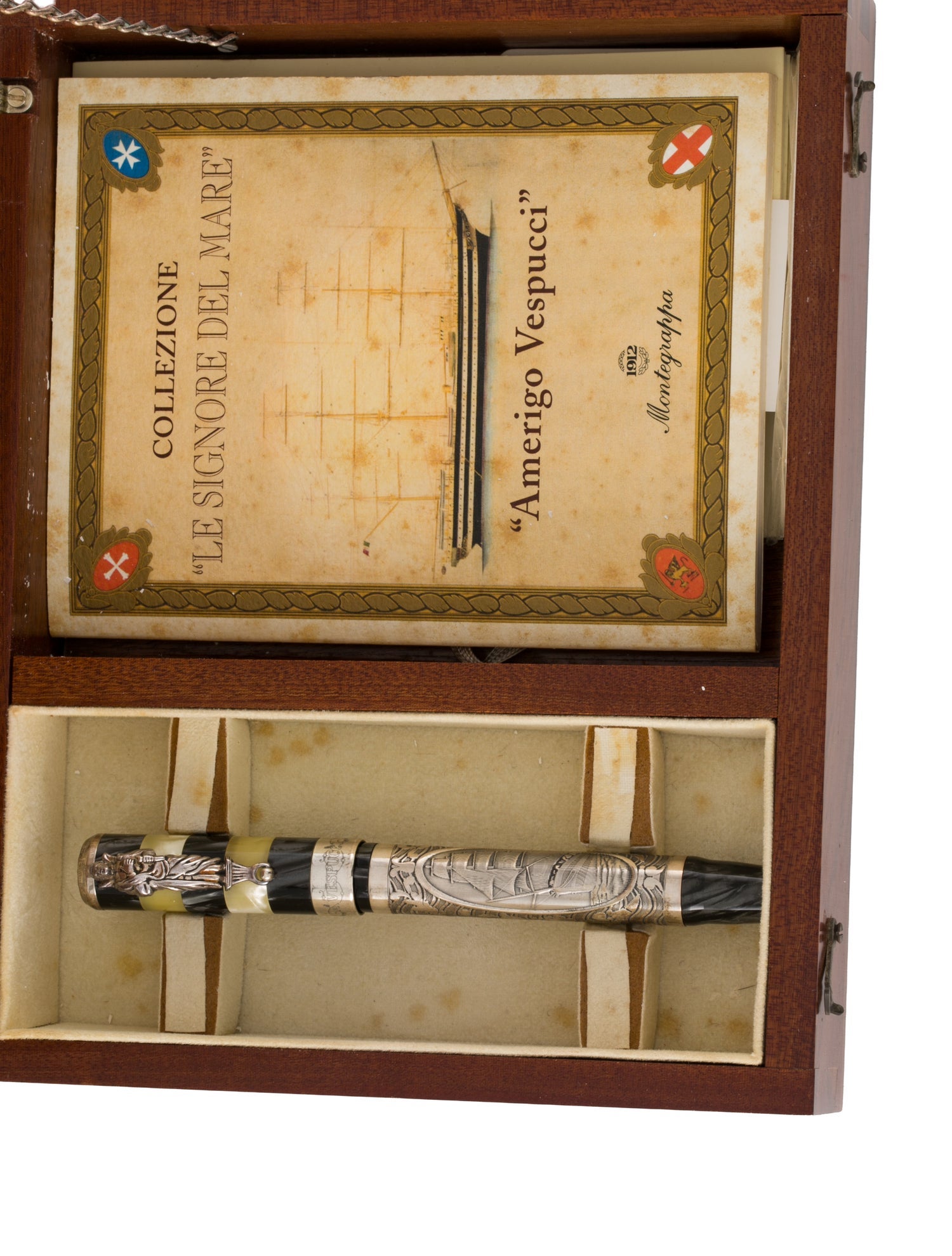 Montegrappa Amerigo Vespucci Sterling 1912 Fountain Pen