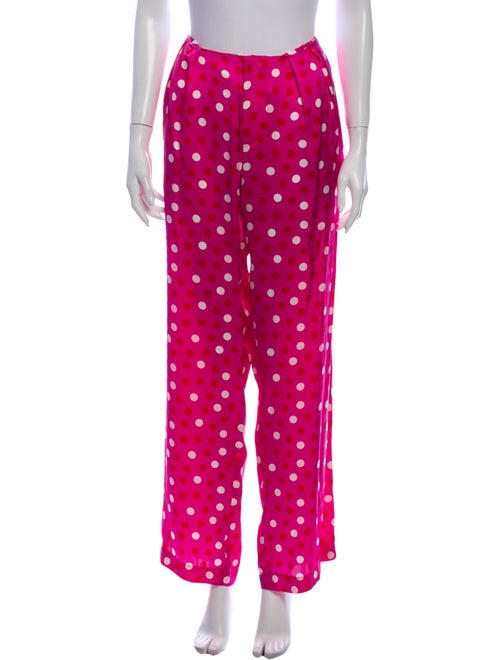Maggie Marilyn Silk Wide Leg Pants Pink