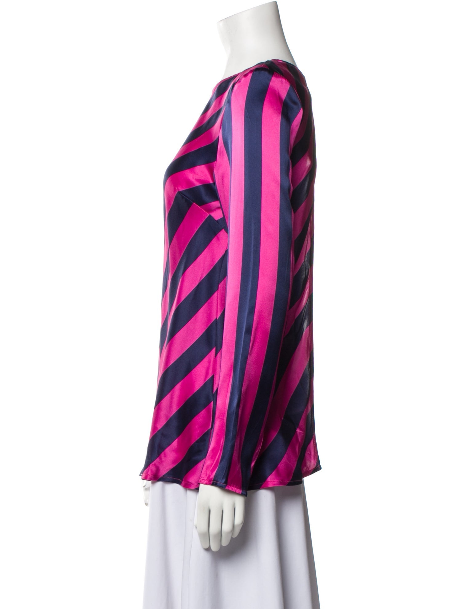 Maggie Marilyn Silk Striped Blouse