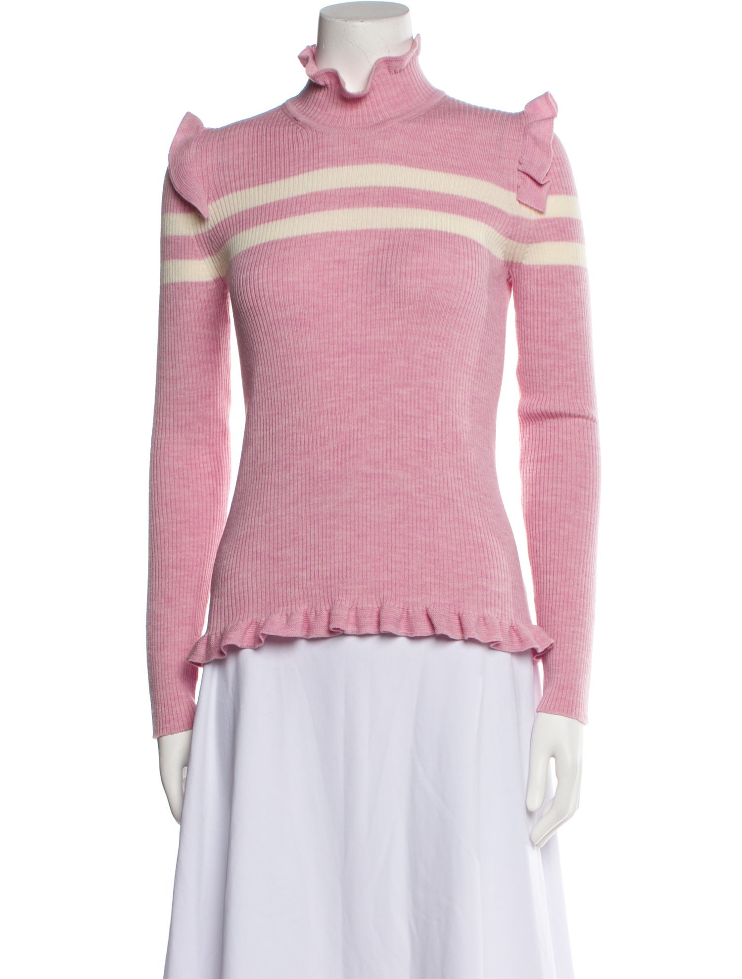 Maggie Marilyn Striped Turtleneck Sweater