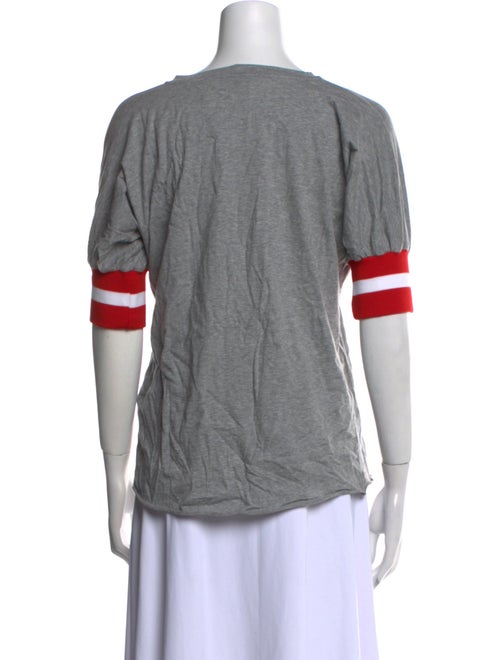 Maggie Marilyn Colorblock Pattern Bateau Neckline T-Shirt