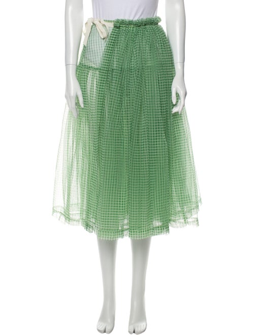 Molly Goddard 2019 Midi Length Skirt Green