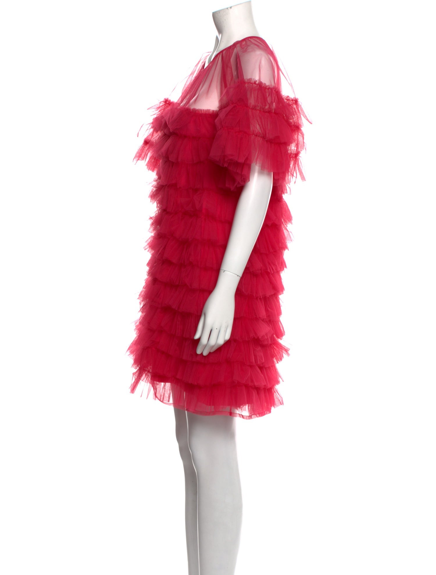 Molly Goddard Crew Neck Mini Dress