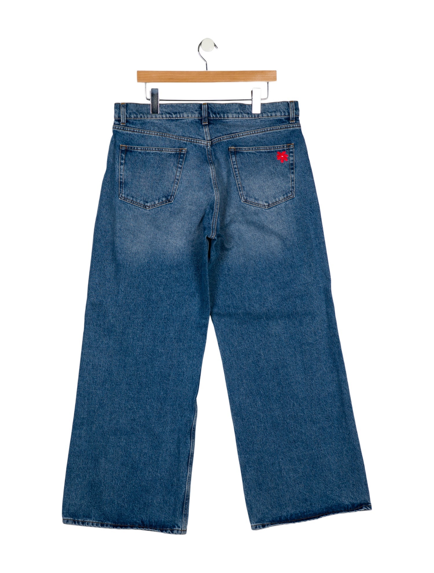 Molly Goddard High-Rise Wide Leg Jeans