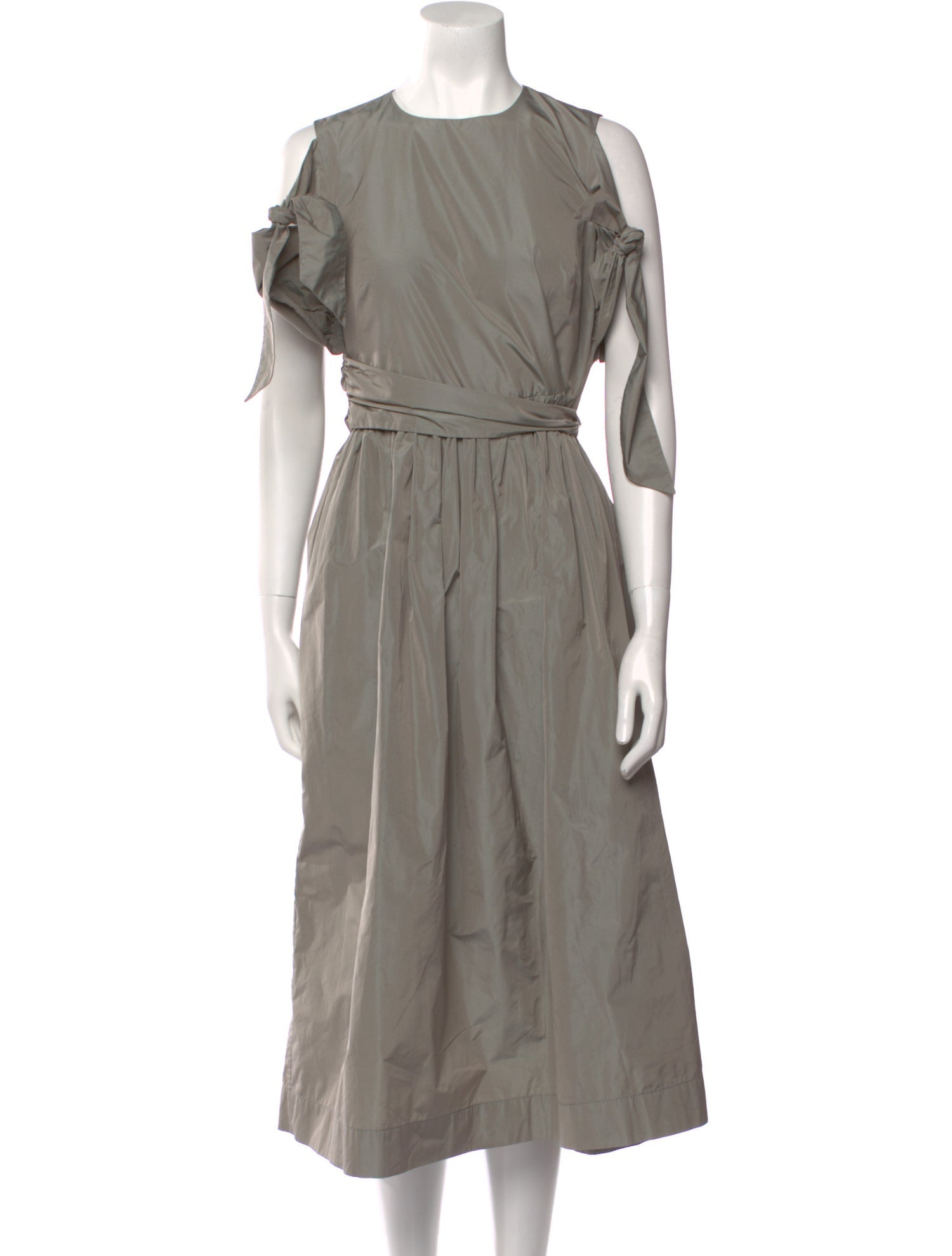 Molly Goddard Crew Neck Midi Length Dress