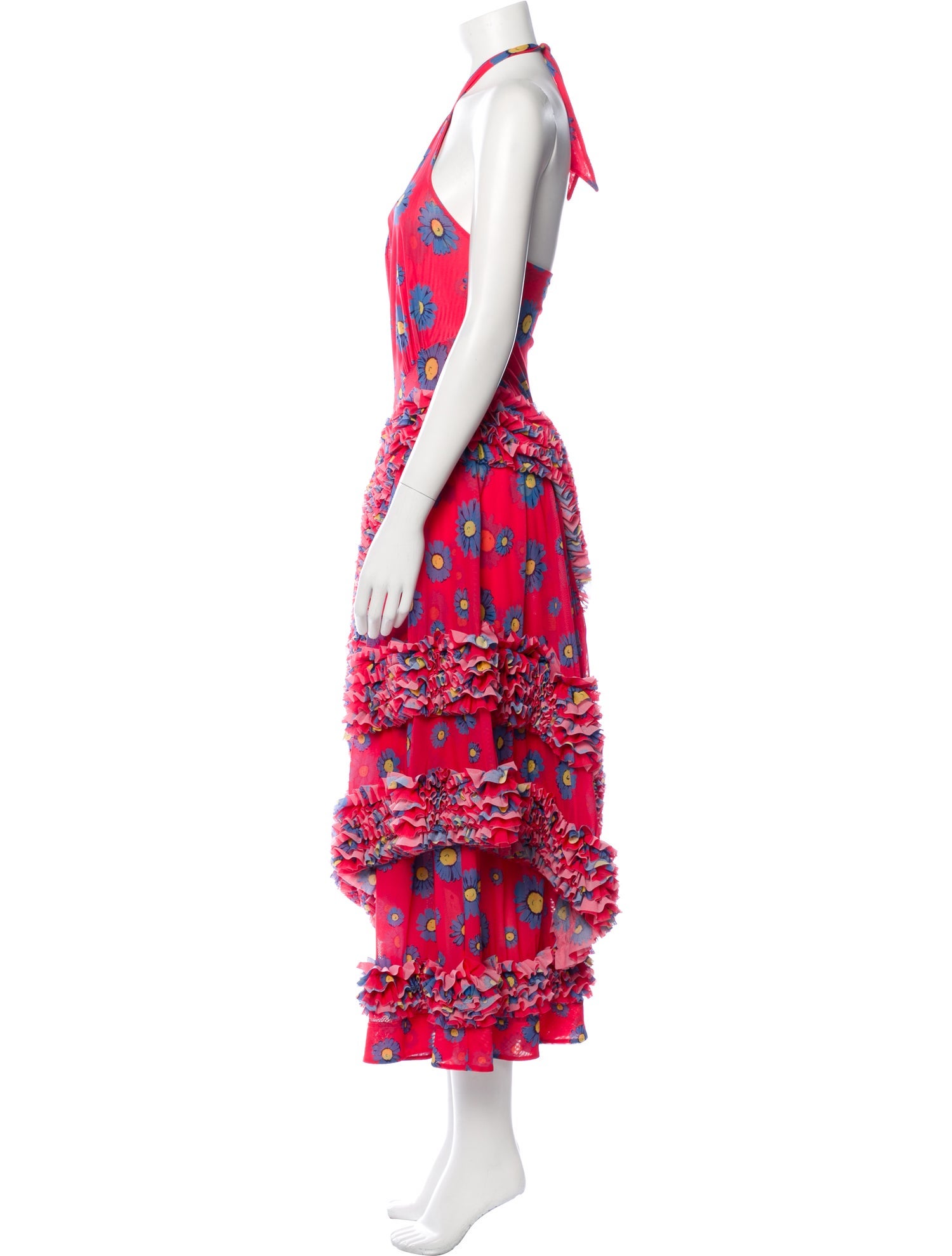 Molly Goddard Paisley Print Long Dress