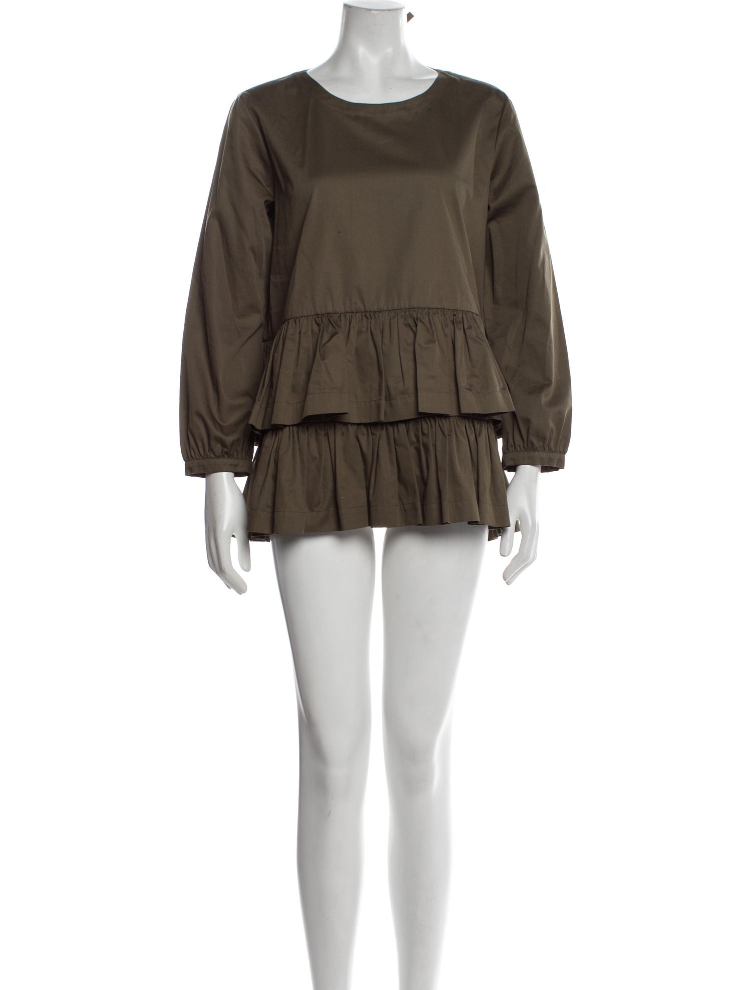 Molly Goddard Scoop Neck Mini Dress