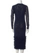 Molly Goddard Crew Neck Midi Length Dress