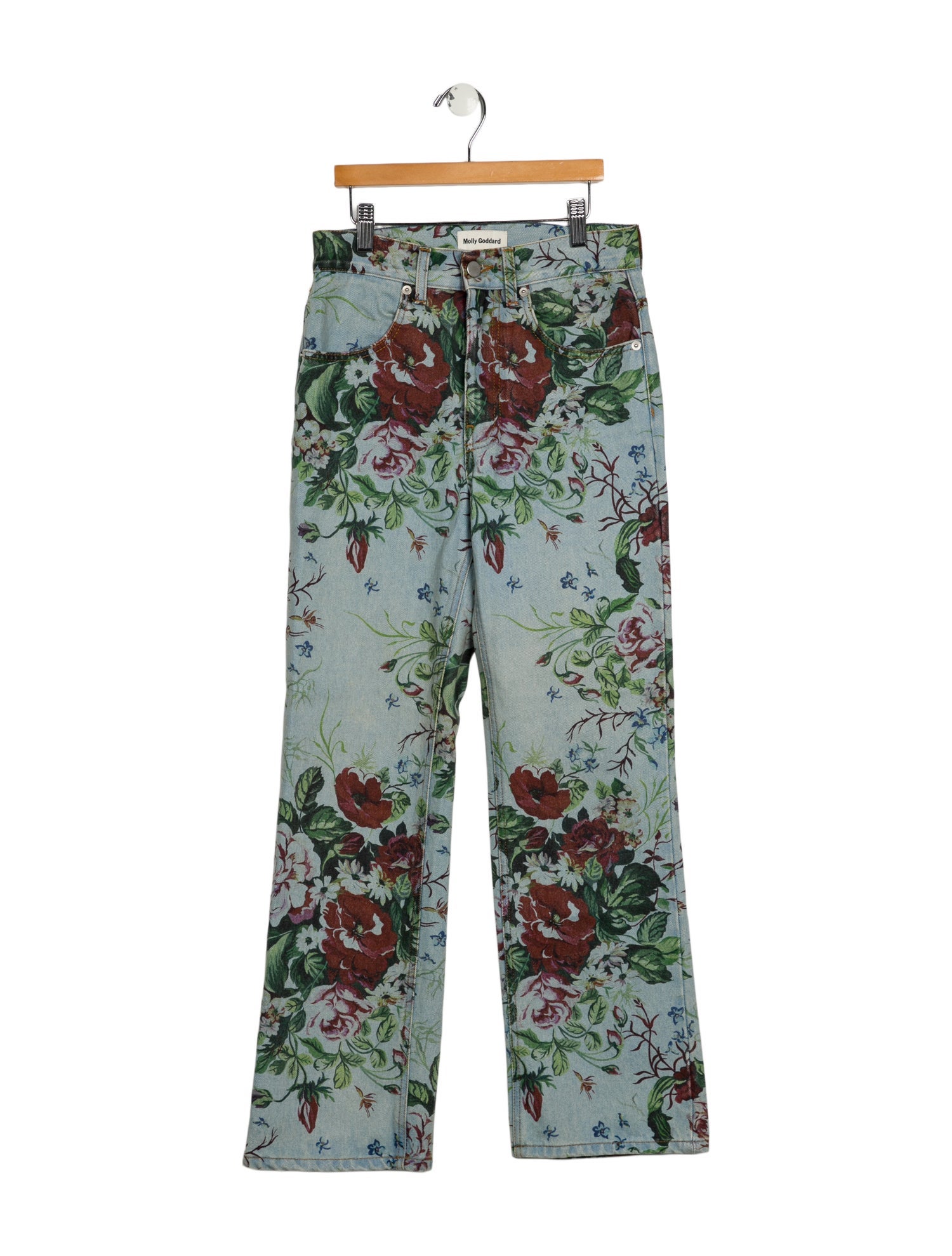 Molly Goddard Mid-Rise Straight Leg Jeans