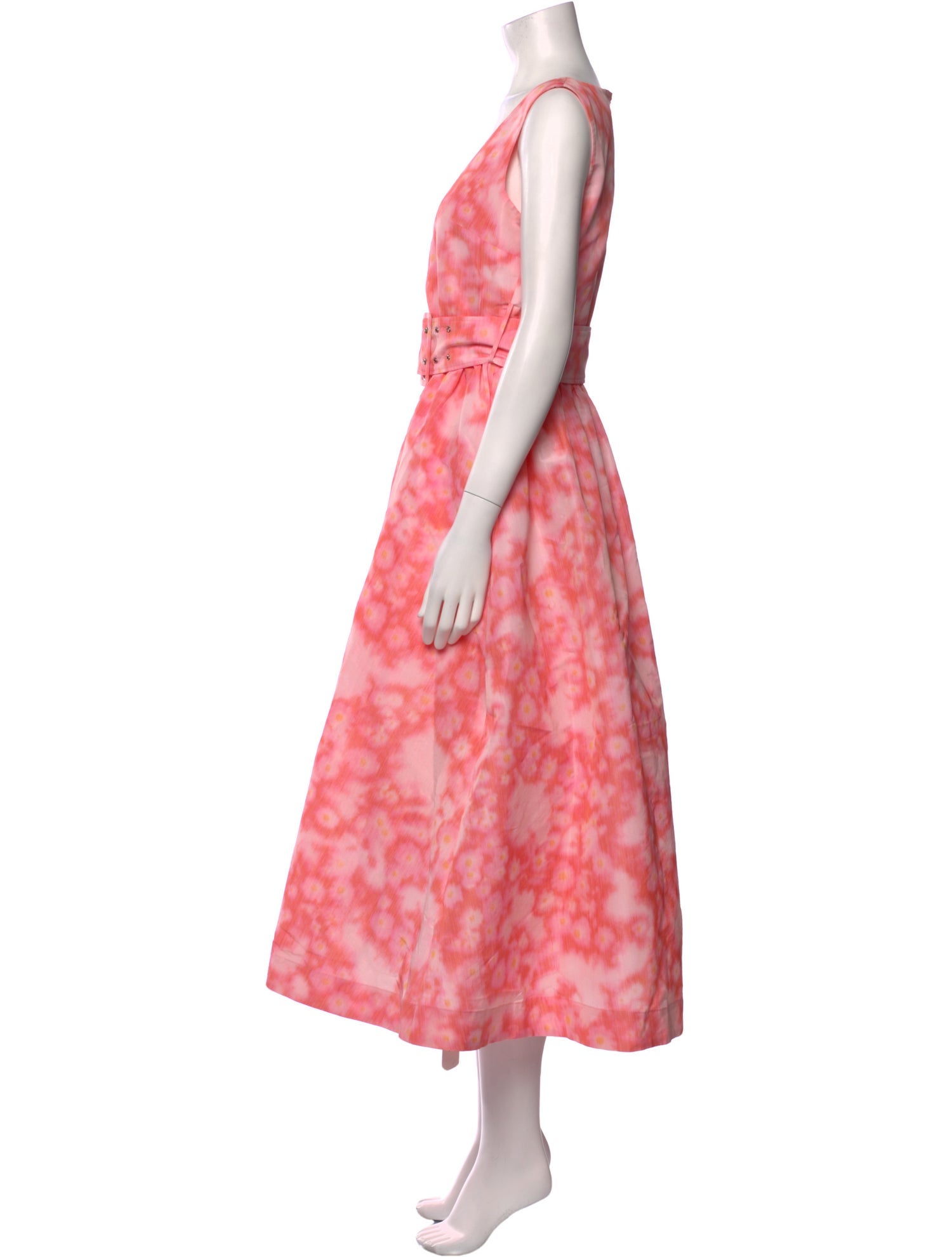 Molly Goddard Tie-Dye Print Long Dress