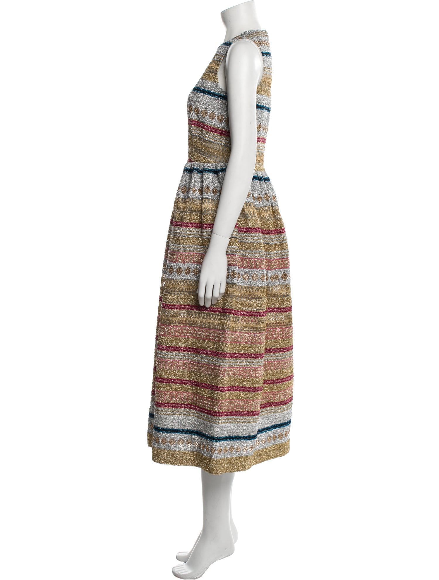 Molly Goddard Striped Long Dress